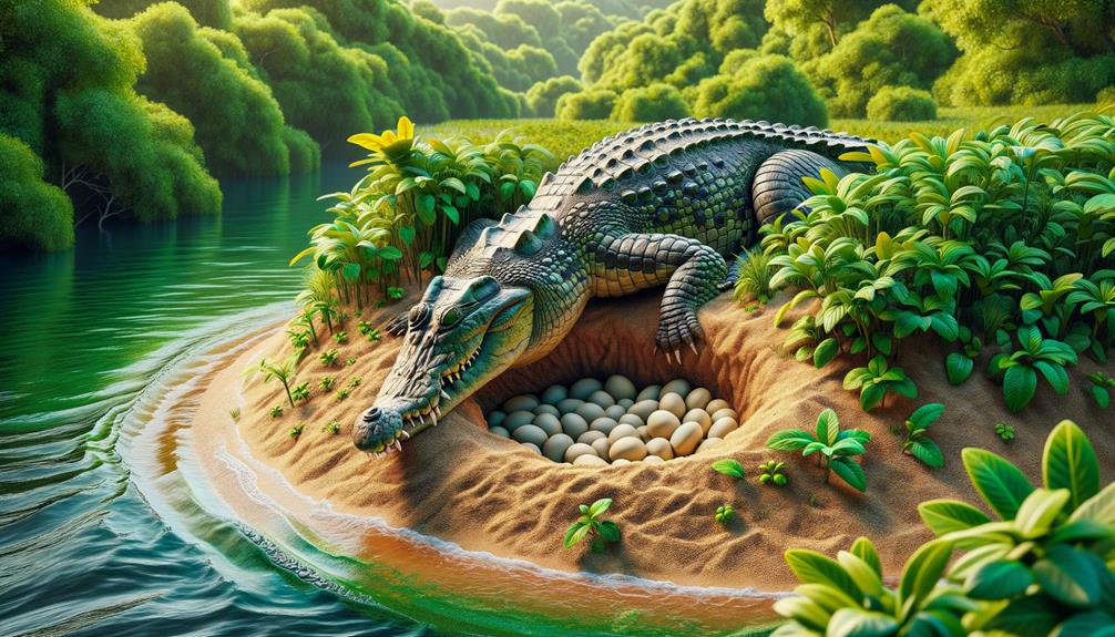 crocodile nest construction