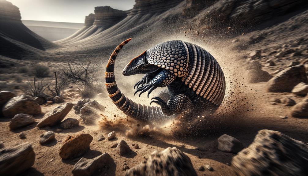 Armadillo Girdled Lizard Self Hugging 4 fast movement training drills