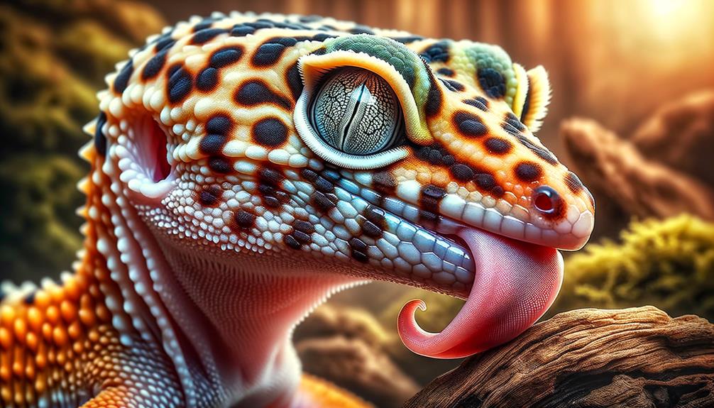 geckos lick their eyes