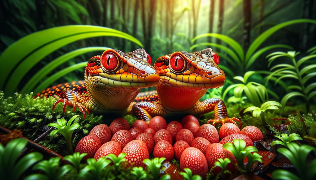 Red Eyed Crocodile Skink Dragon Look 3 life cycle of animals