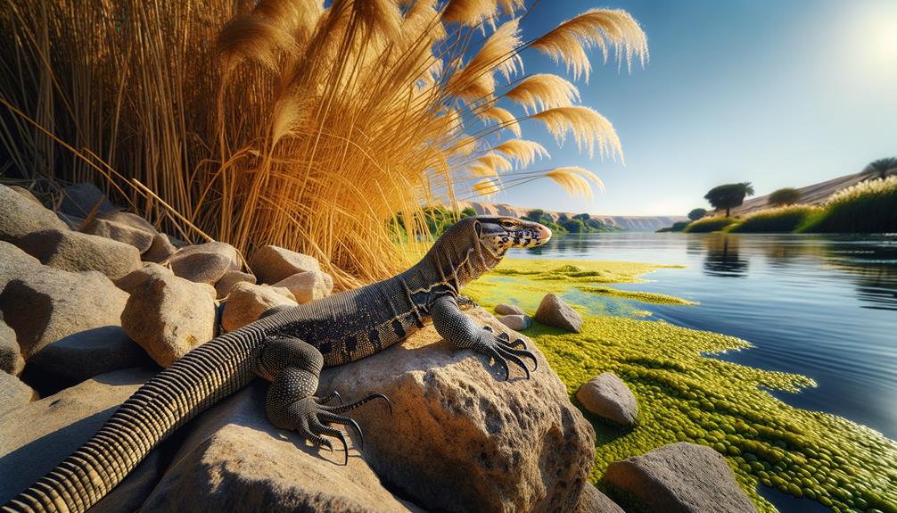 monitor lizards inhabit nile