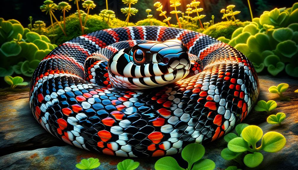 vibrant stripes black scales