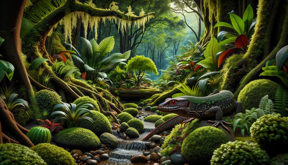 Red Eyed Crocodile Skink Dragon Look 1 wild wolves roam free