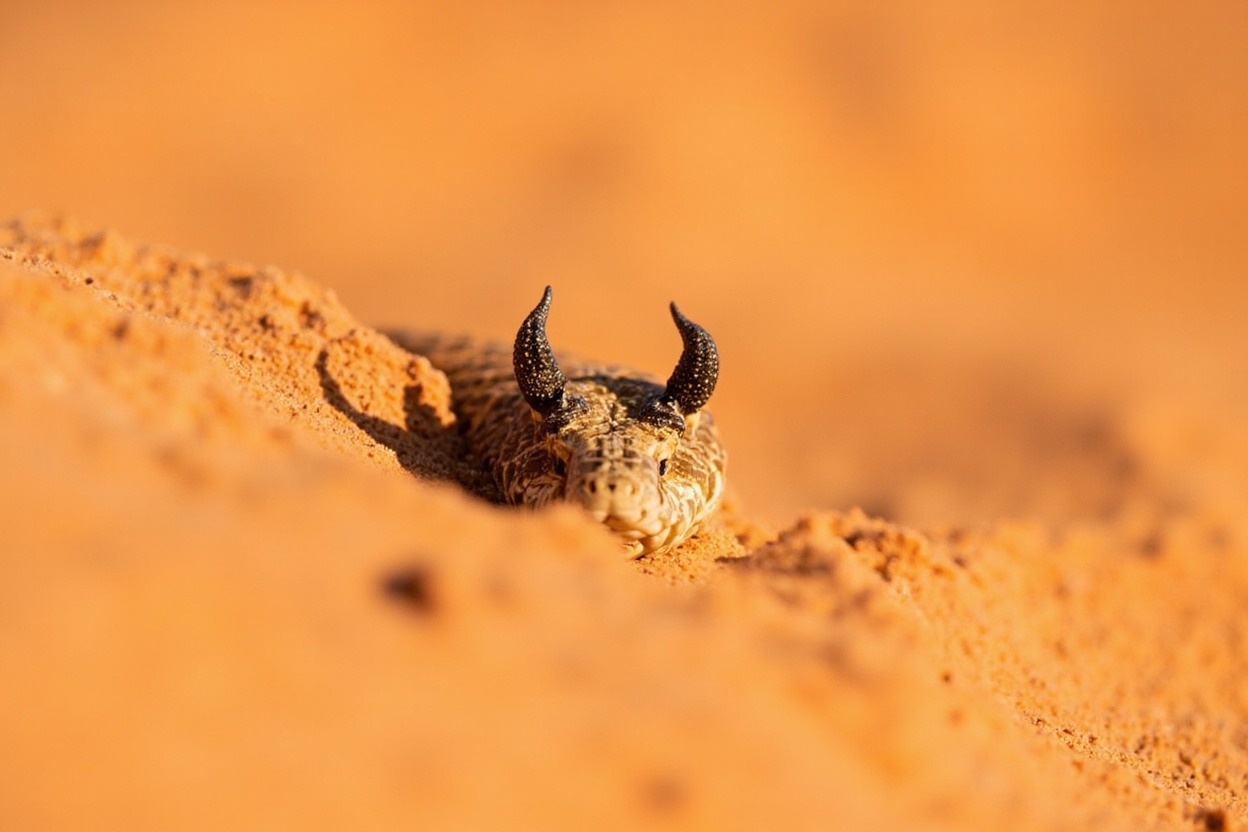 Desert Horned Viper Sand Swimming 3 evolutionary arms race strategies