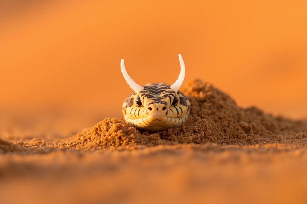 Desert Horned Viper Sand Swimming 5 polar bears catch fish
