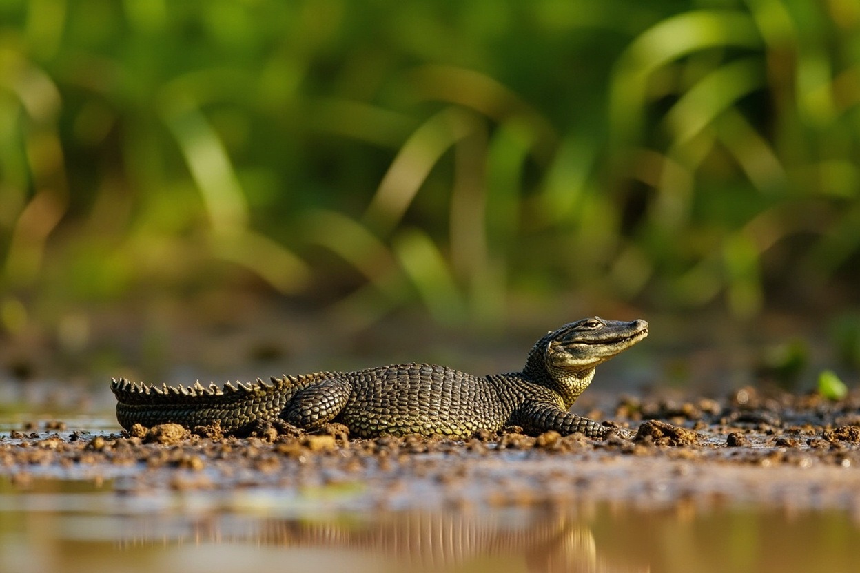 Dwarf Caimans Orinoco Floodplains 4 animal mating and reproduction