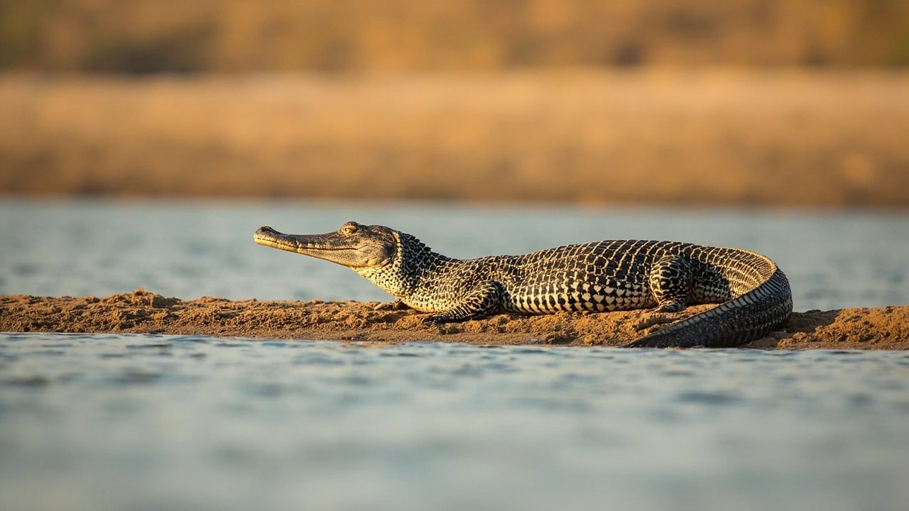 Gharial Crocodile Slender Snouted Fisher 2 variety of food sources