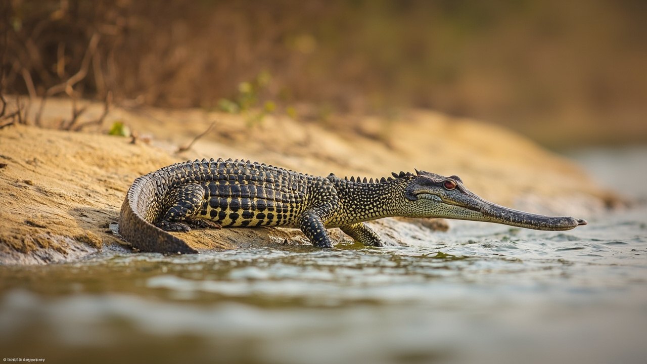 Gharial Crocodile Slender Snouted Fisher 3 cell division and multiplication