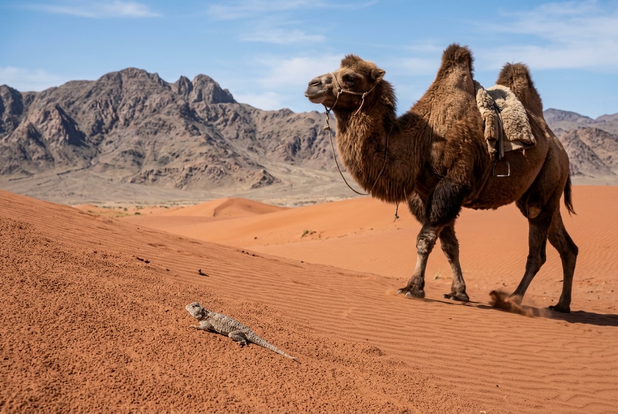 grueling terrain scarce resources extreme temperatures