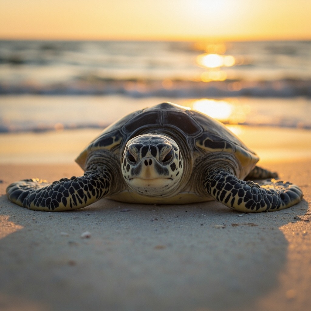 Loggerhead Sea Turtle Navigator 4 shark infested ocean depths