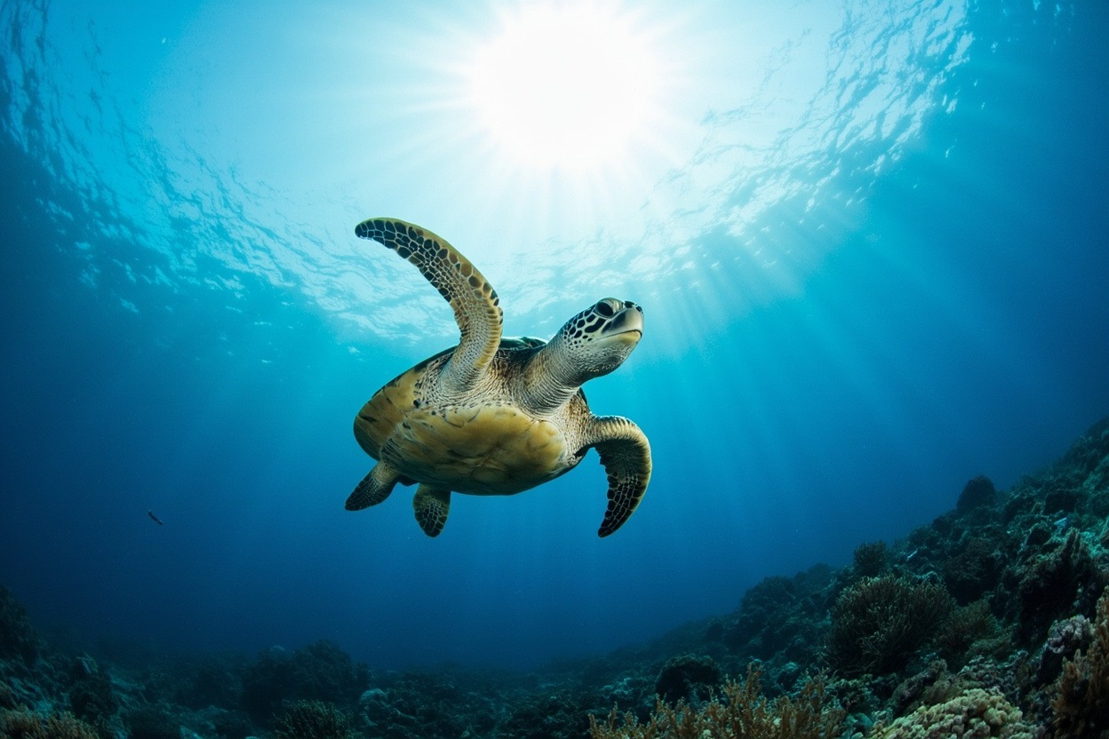 Loggerhead Sea Turtle Navigator 2 magnets guide animal migration