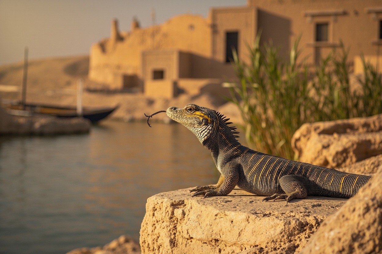 reptilian predators prowling environments