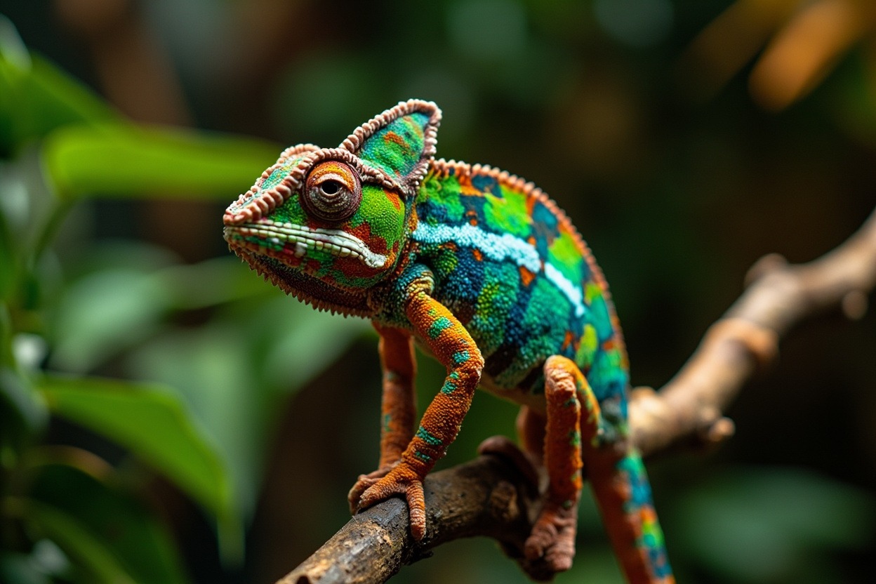 Panther Chameleon Colour Spectrum Master 2 species respond to change