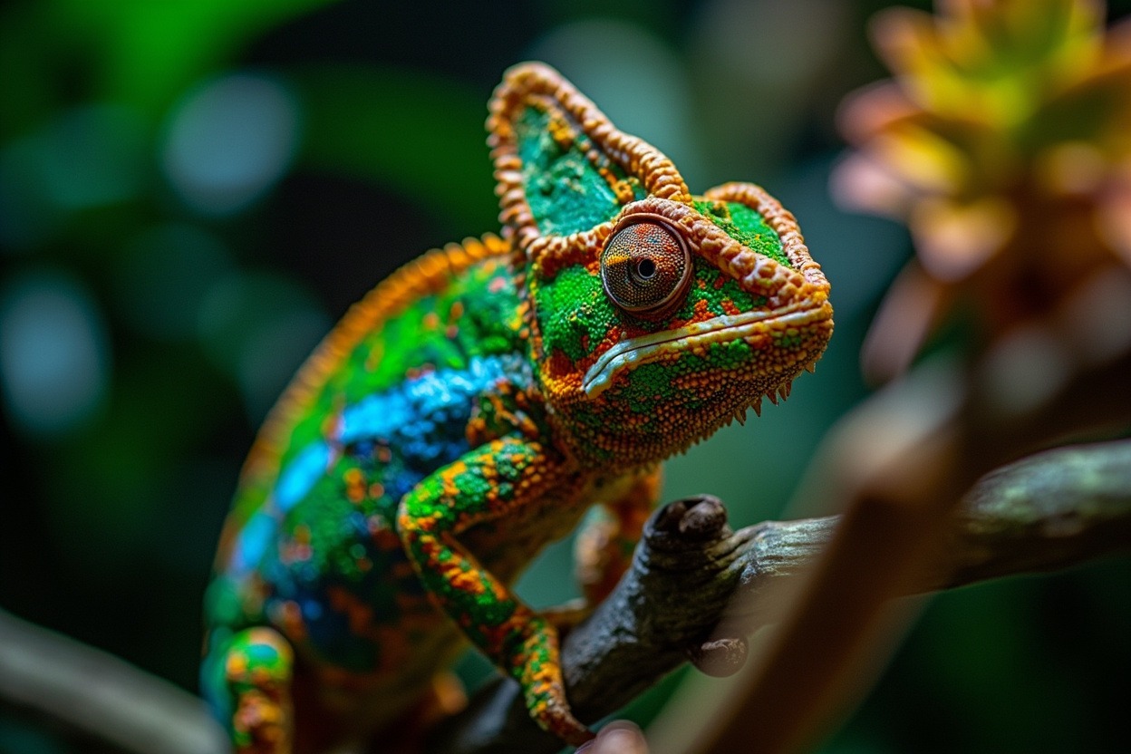 Panther Chameleon Colour Spectrum Master 3 emotions expressed through hues