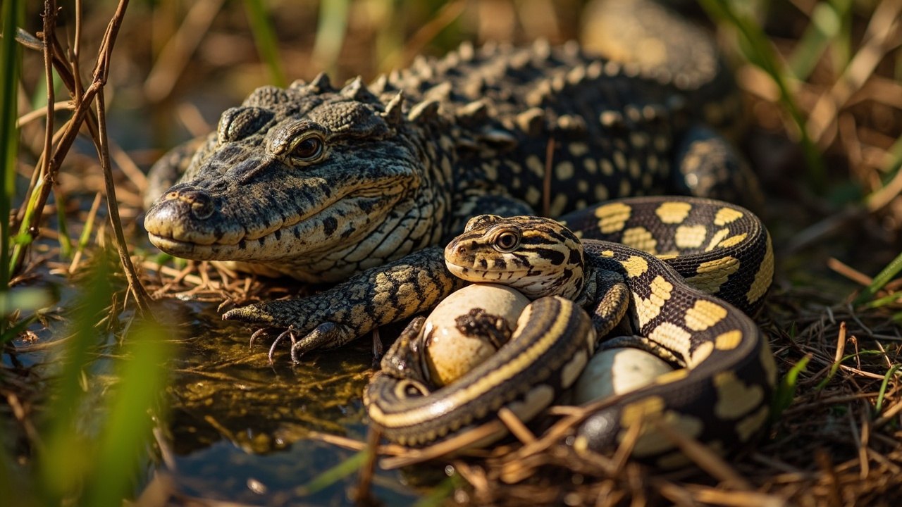 Reptile Parental Care Truth 2 mothers and fathers together
