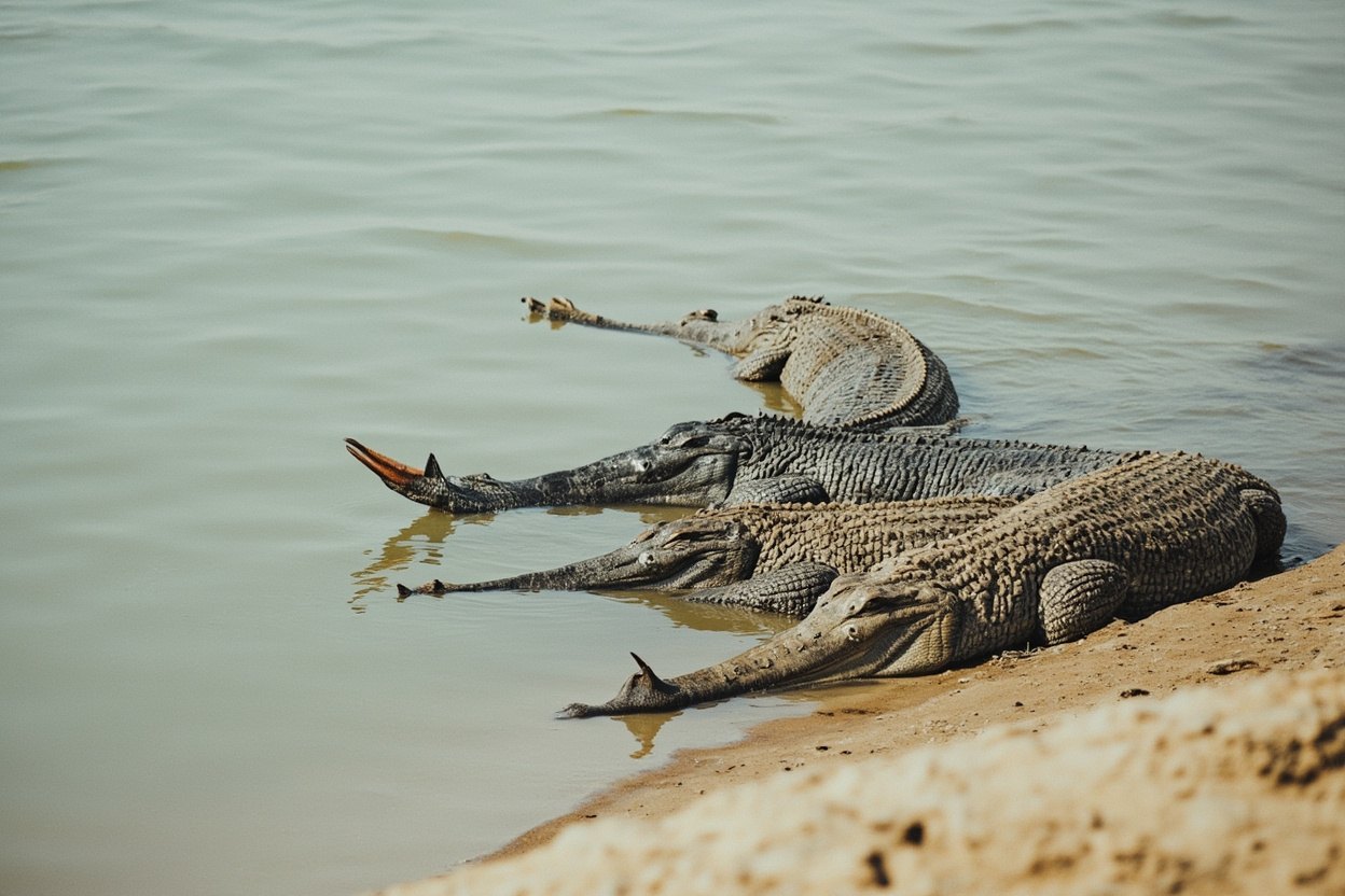 Gharials Ganges River Inhabitants 7 Gharial Ganges River