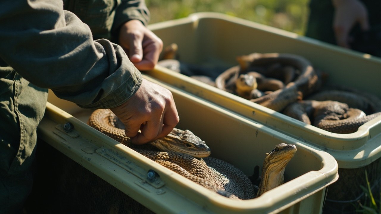 Combating Illegal Reptile Trade 5 captive breeding programs promotion emphasized