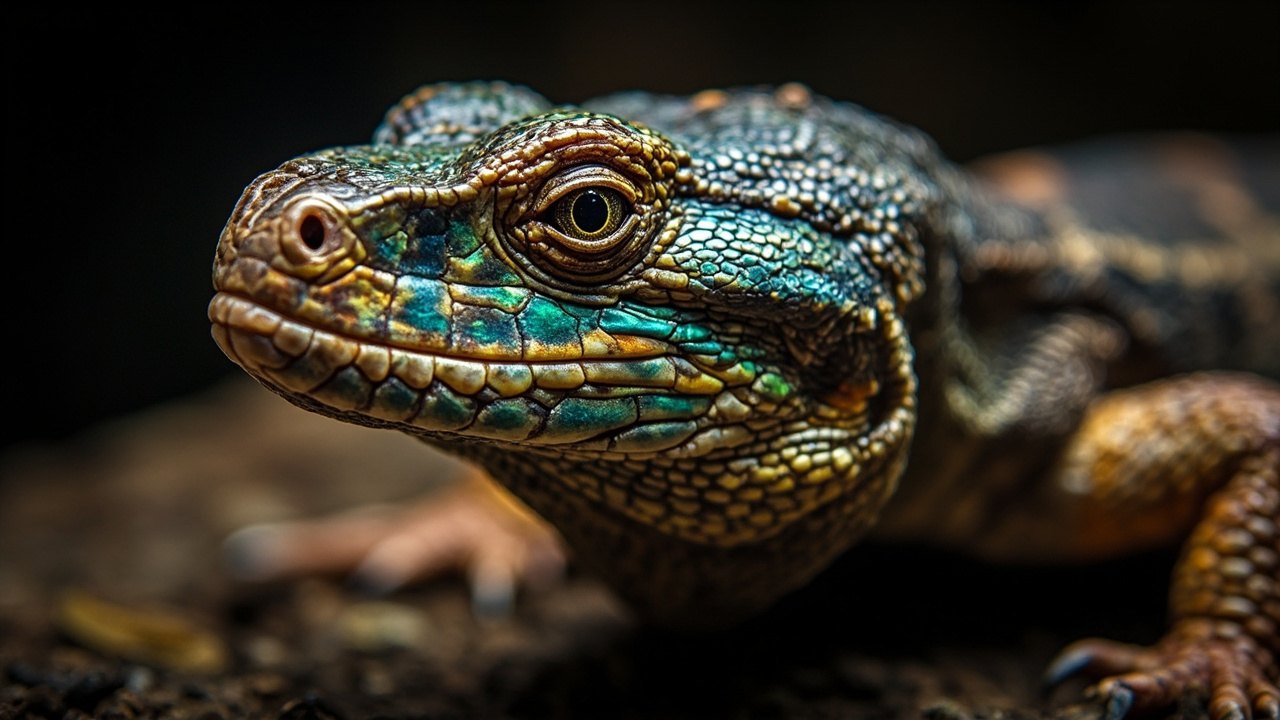 Mesmerising Iridescent Reptile Scales 4 vivid vibrant captivating color displays