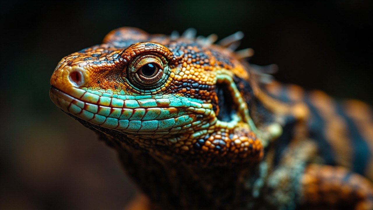 Mesmerising Iridescent Reptile Scales 5 shimmering colorful prismatic luminescent