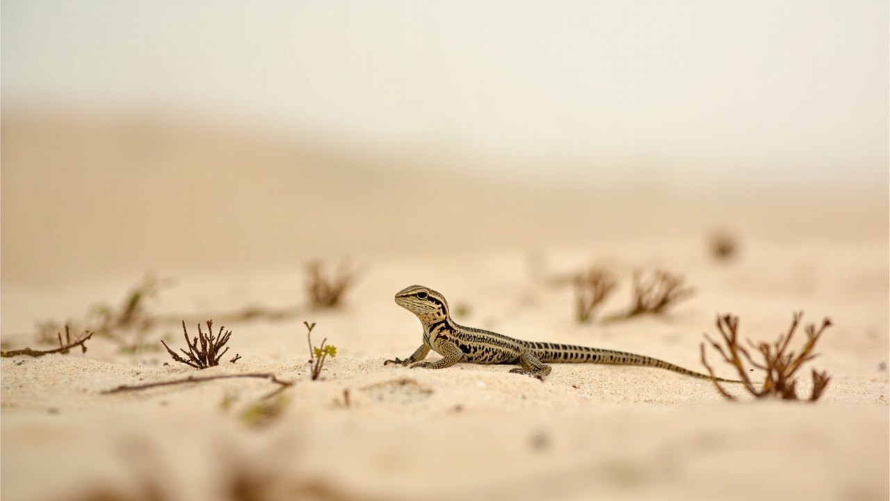 Sand lizard mating behavior