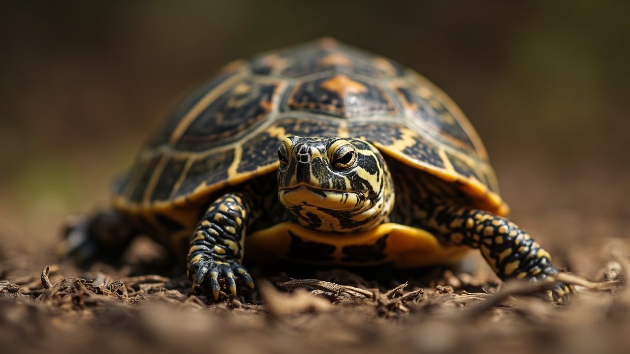 Red-Eared Sliders Popular Turtles 3 conduct and action displayed