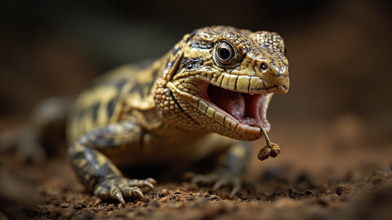 Reptilian Digestive Tract Specialisations 5 lizard showing physical adaptation for herbivory