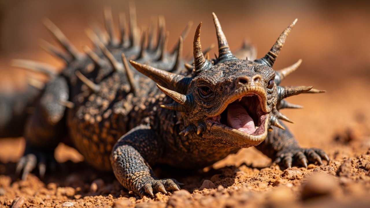 Thorny Devils Australian Outback 2 moths feeding on clothes