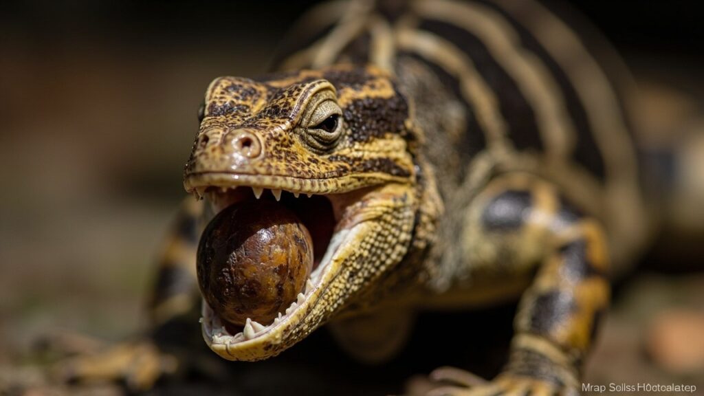 Caiman Lizard Snail Crushing Jaws image