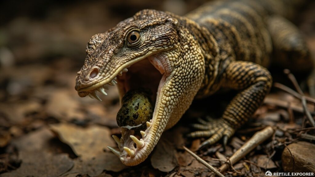 Caiman Lizard Snail Crushing Jaws image