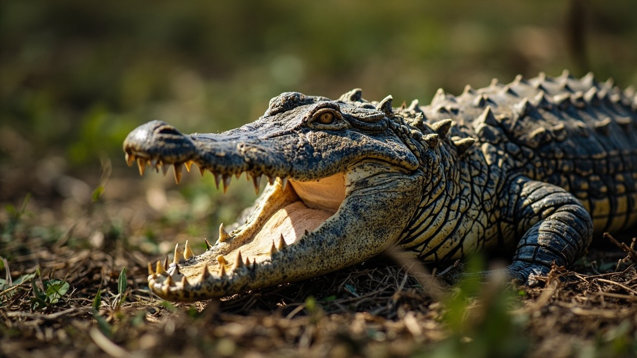 Mugger Crocodiles Marsh Inhabitants image