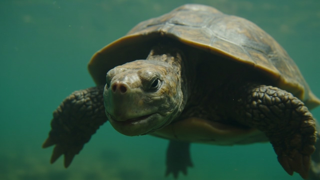 Pig Nosed Turtles New Guinea Rivers image