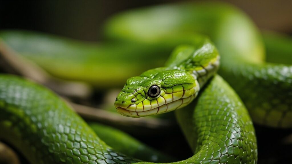 Rough Green Snakes Agile Insectivores image