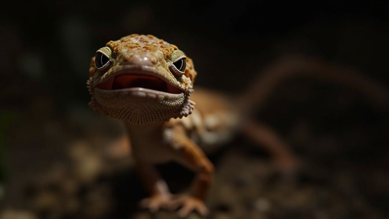Tokay Geckos Nocturnal Acrobats image