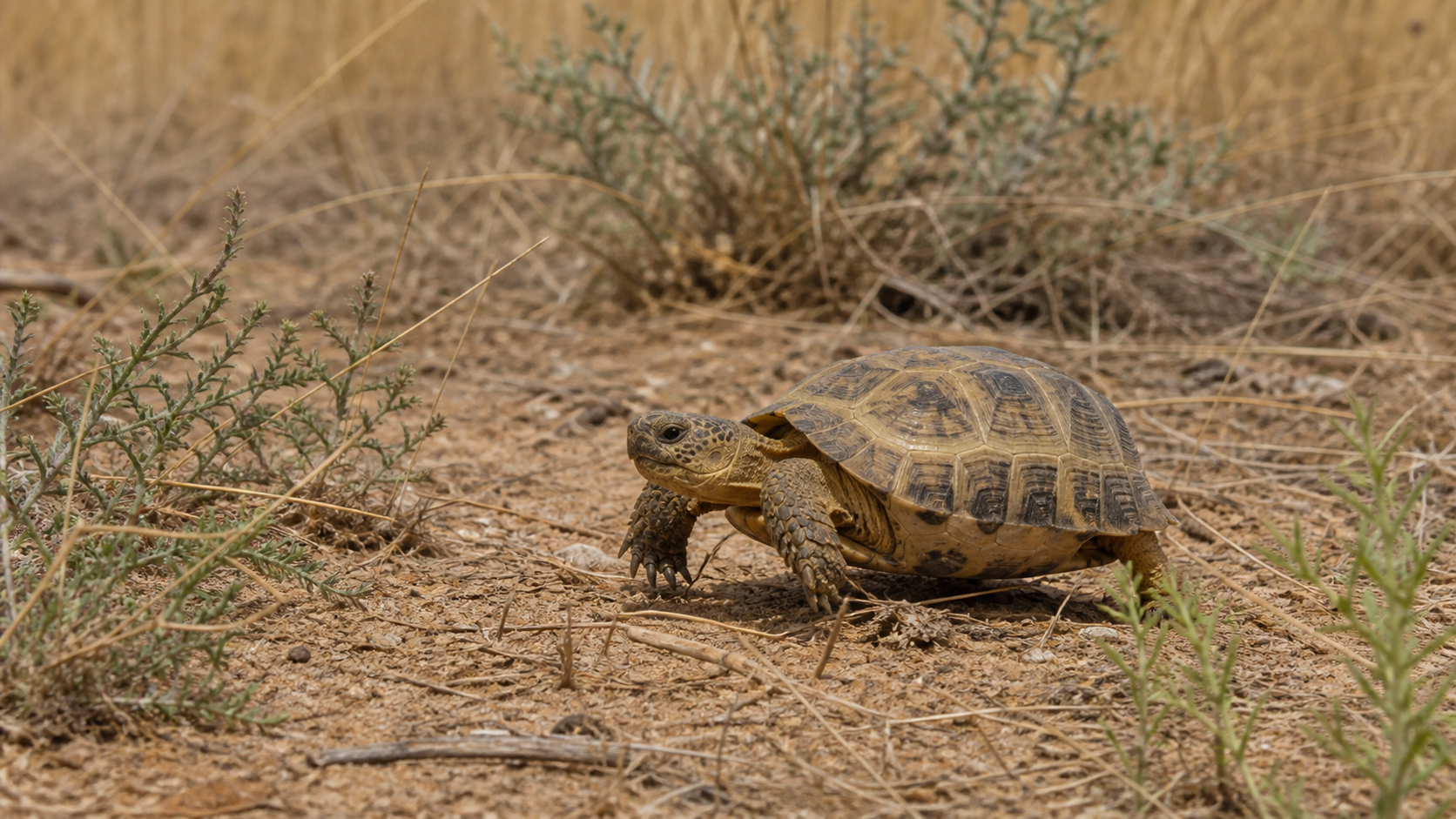 Russian Tortoises: Natural History and Responsible Care 2 Russian tortoise in Central Asian steppe habitat