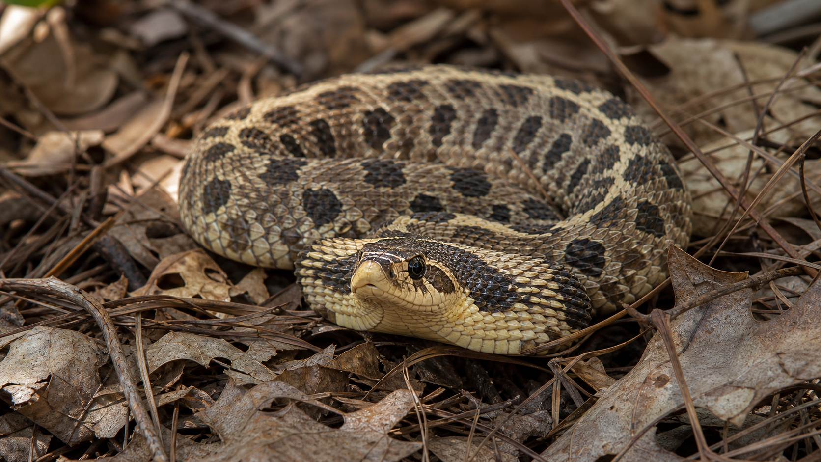 Hognose Snakes: Defensive Displays and Thanatosis 1 Eastern hognose snake with neck flattened defensively