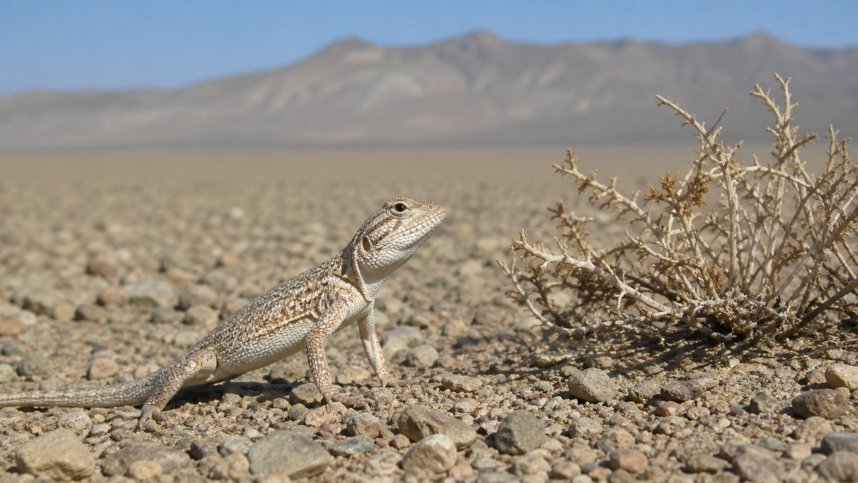 Reptiles of the Gobi Desert: Survival in a Cold Desert 5 Gobi Desert lizard in a natural arid landscape