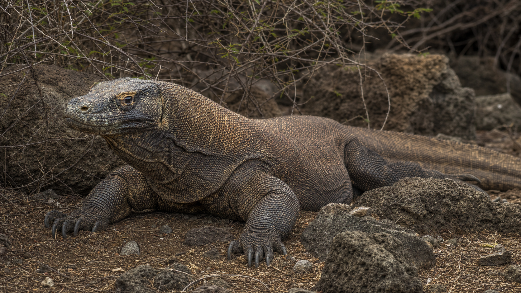 Komodo Dragons: The Largest Lizards 3 Komodo dragon in natural island habitat