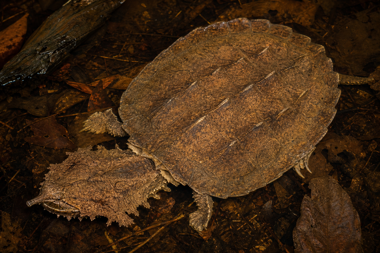 Amazon Matamata Turtles 2 Amazon matamata turtle with snorkel-like snout