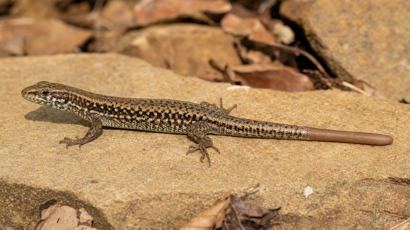 Regeneration in Reptiles: What Tails Can Regrow 4 Lizard with a healed regenerated tail